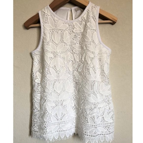 NWT Loft Lace Shell Top - Picture 2 of 9
